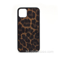 Custom Logo ColorBlock Exotisk Leopard Skin Telefon Väska